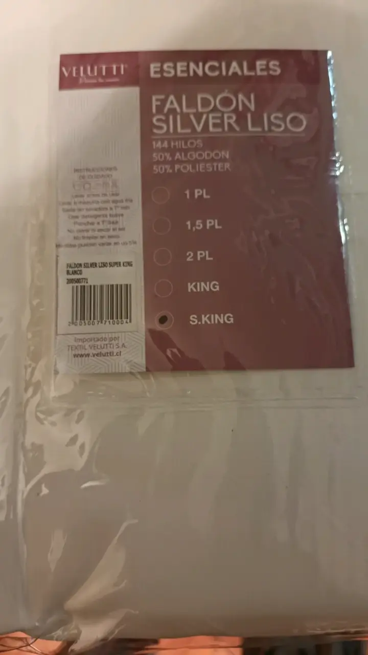 Faldón Silver Liso Super King