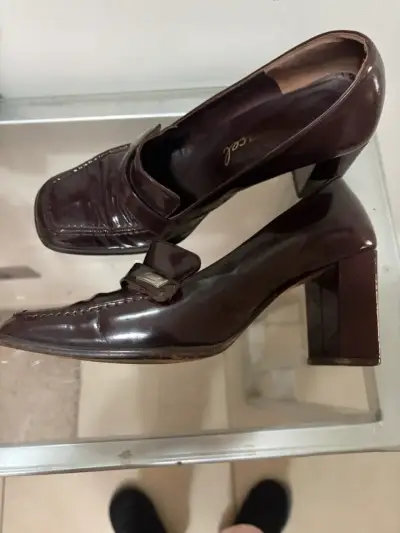 Zapatos de tacón marrones Gacel - miniatura 1