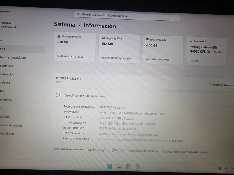 Notebook Lenovo gris oscuro - 5