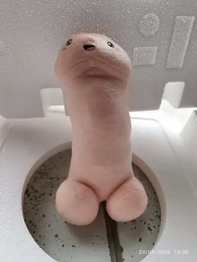 Peluche con cara sonriente - miniatura 1