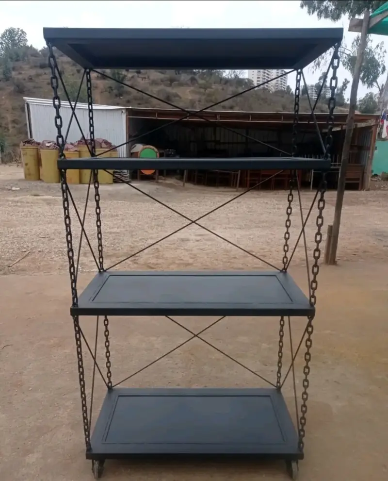Estantería metálica con ruedas - 2