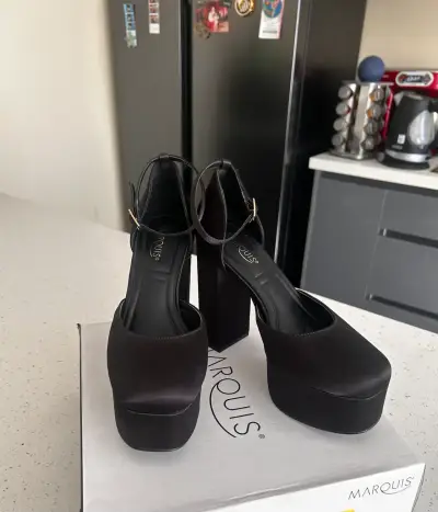 Zapatos taco alto negros Marquis - miniatura 1