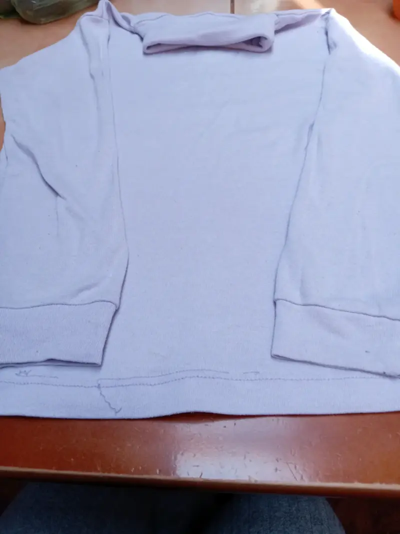 Polera cuello alto lila - 2
