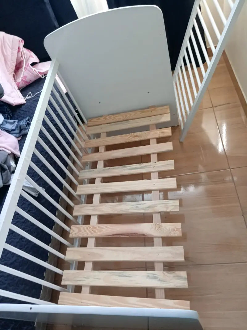 Cuna blanca de madera - 5