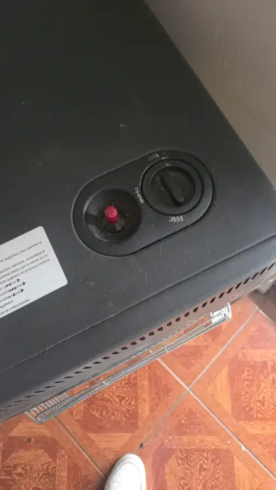 Calefactor a gas Recco negro - miniatura 2