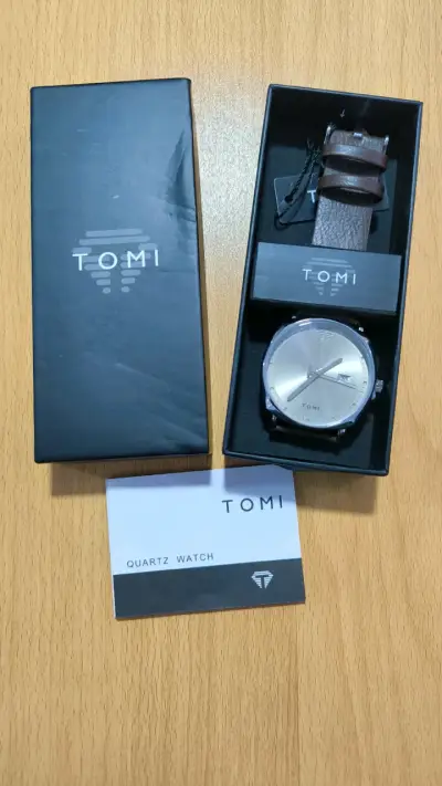 Reloj clásico TOMI cuero marrón - miniatura 5