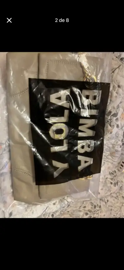 Cartera beige con cadena Bombay Lola - miniatura 2
