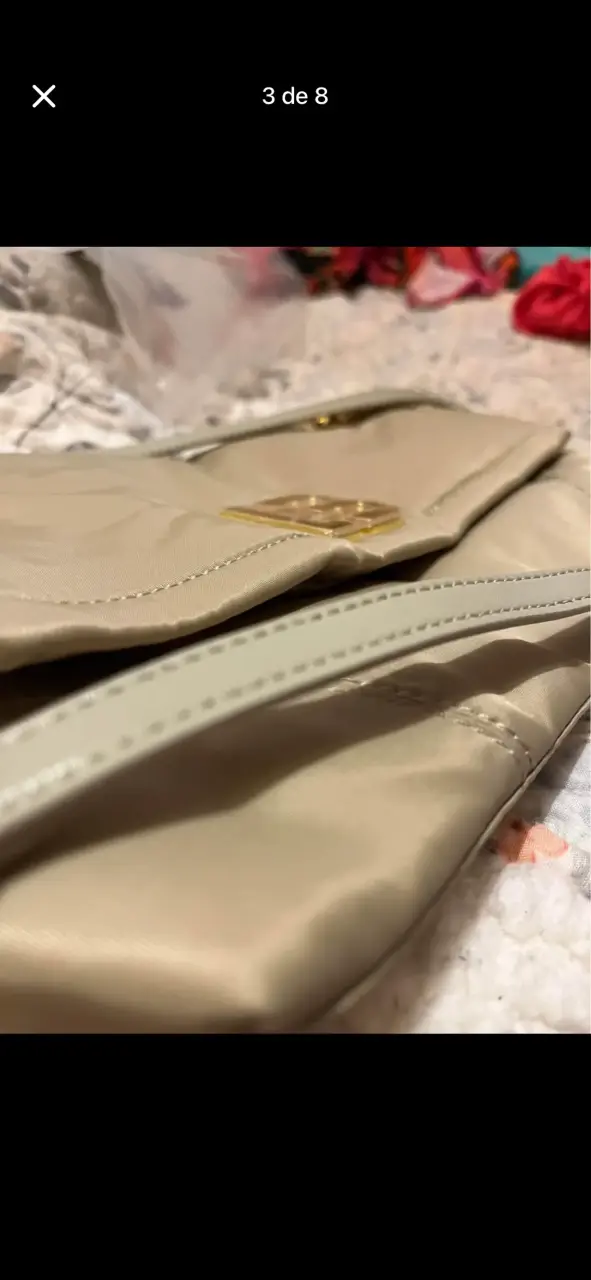 Cartera beige con cadena Bombay Lola - 3
