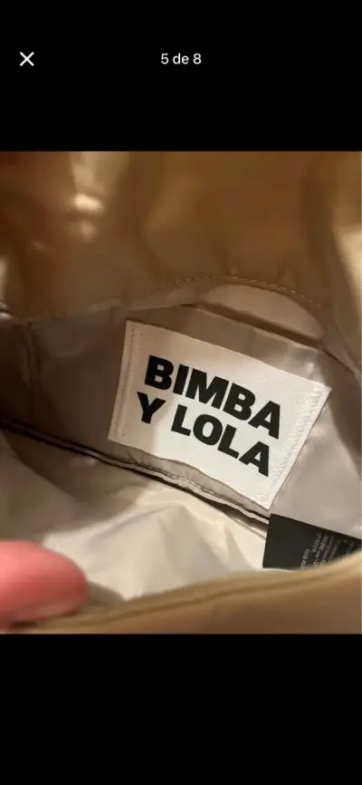 Cartera beige con cadena Bombay Lola - miniatura 5