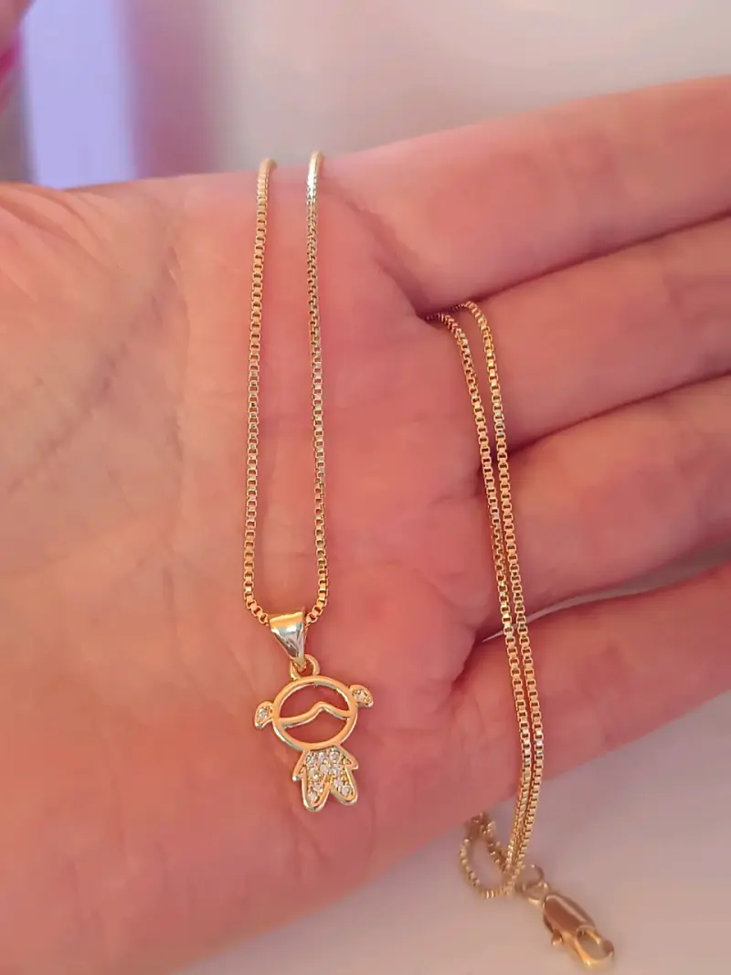 Collar enchapado en oro 45 cm - 2