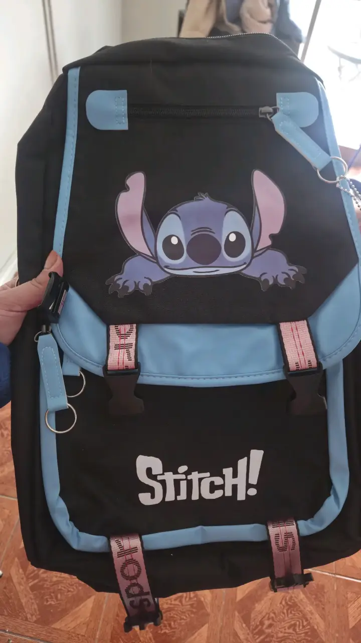 Mochila negra Stitch - 1