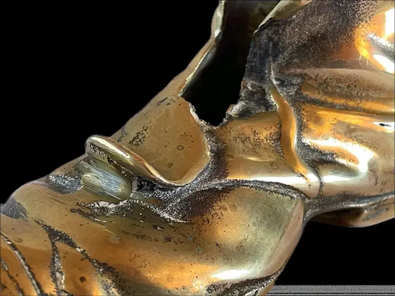 Escultura zapato en bronce - 3