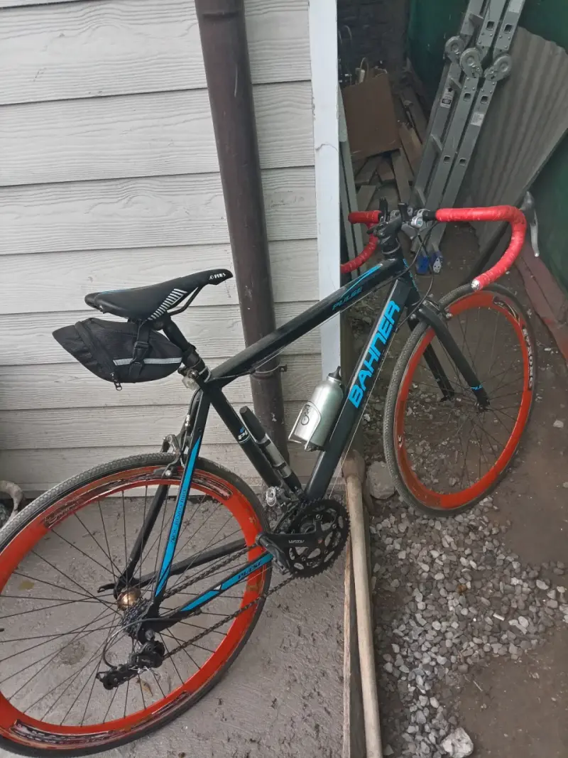 Bicicleta de ruta Bauer negra - 1