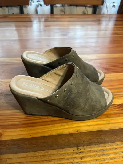 Sandalias cafes Euro 38 - miniatura 1