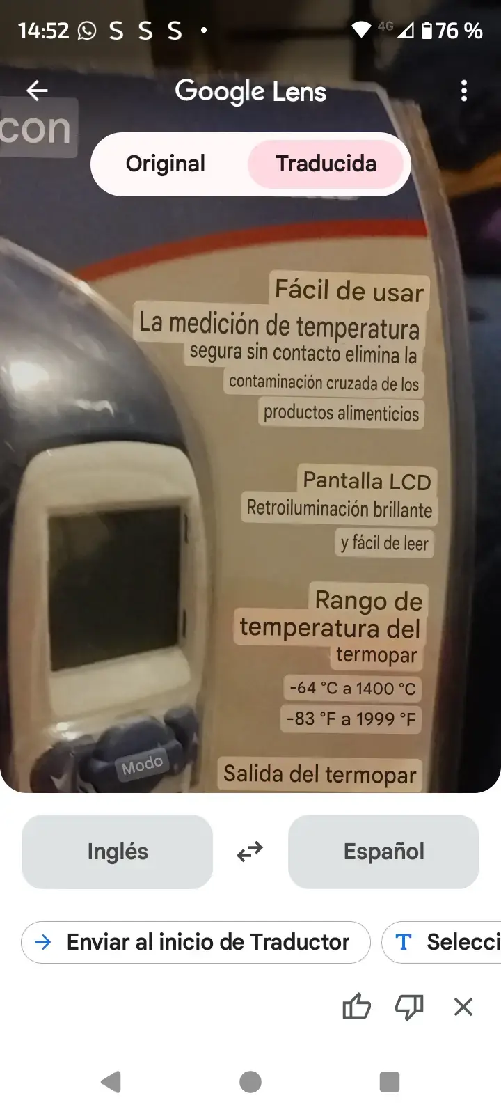 Termómetro infrarrojo sin contacto - 3
