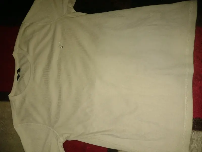Polera beige con logo bordado - 2