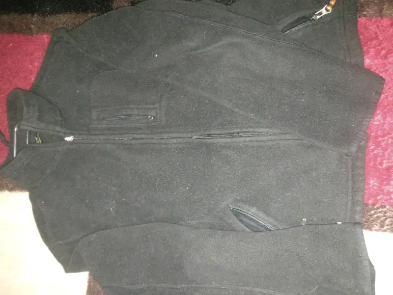 Chaqueta polar negra unisex - 3