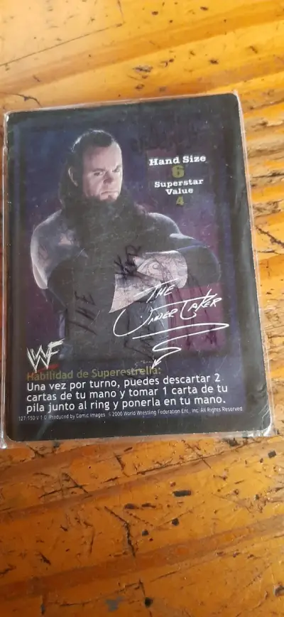 Carta colleccionable del juego wwf - miniatura 1