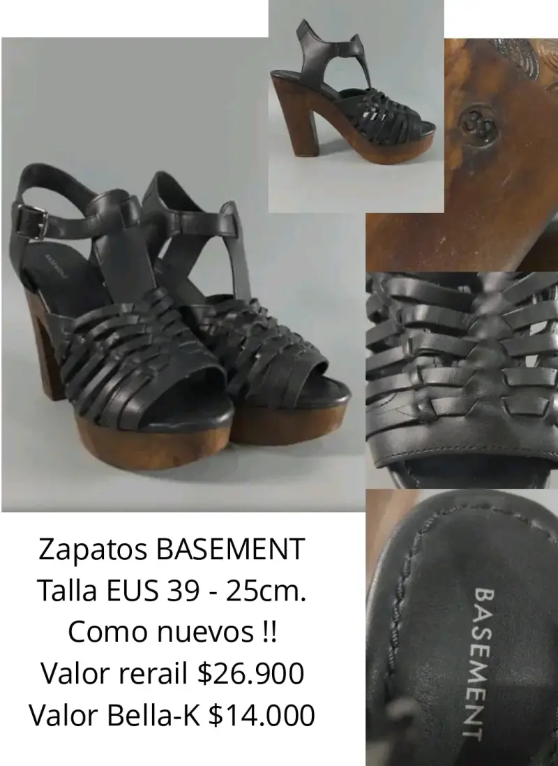 Sandalias de tacón Basement negras