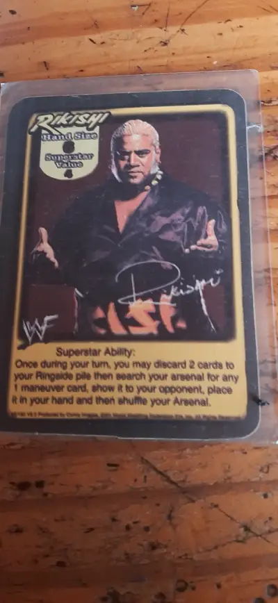 Carta de colección Rikishi WWF - miniatura 1