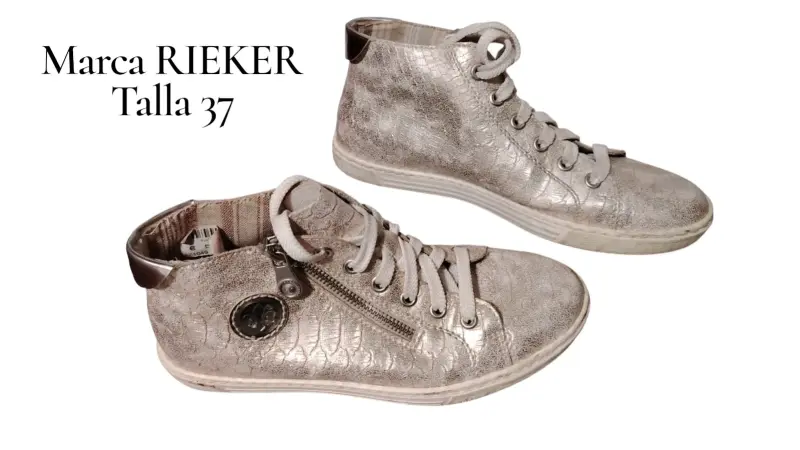 Zapatillas RIEKER plateadas