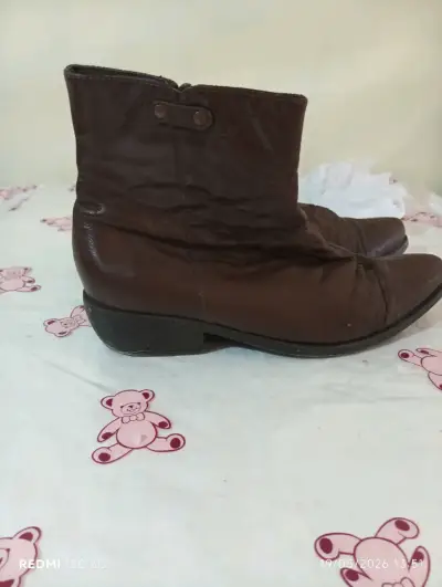 Botines de cuero marrón - miniatura 2