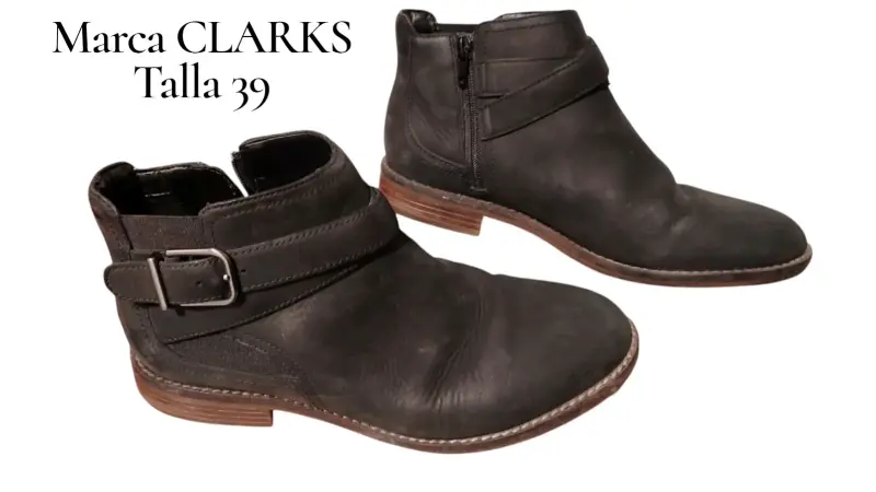 Botines Clarks negros talla 39