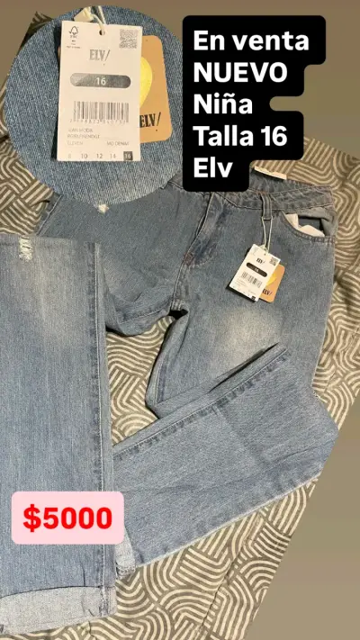 Jeans niña nuevos talla 16 - miniatura 1