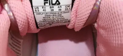 Zapatillas Fila rosadas brillantes talla 39 - miniatura 2