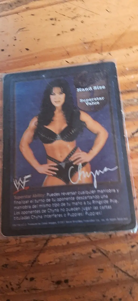 Tarjeta coleccionable WWF Chyna - 1