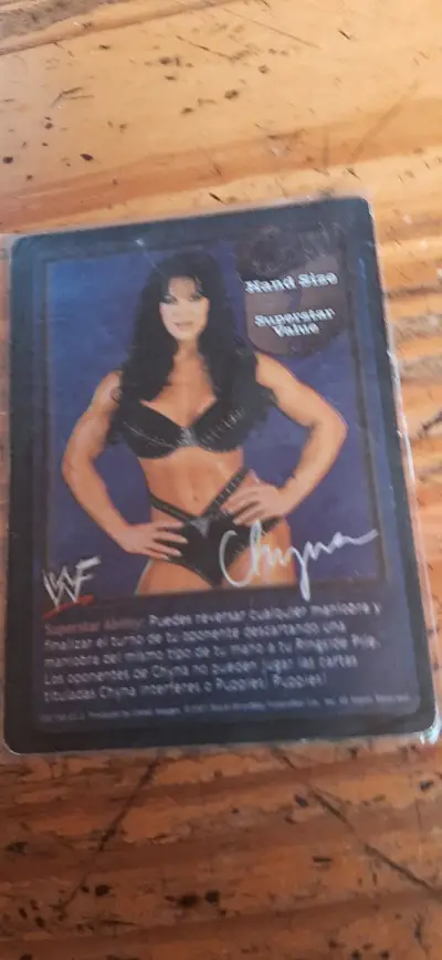 Tarjeta coleccionable WWF Chyna - miniatura 1