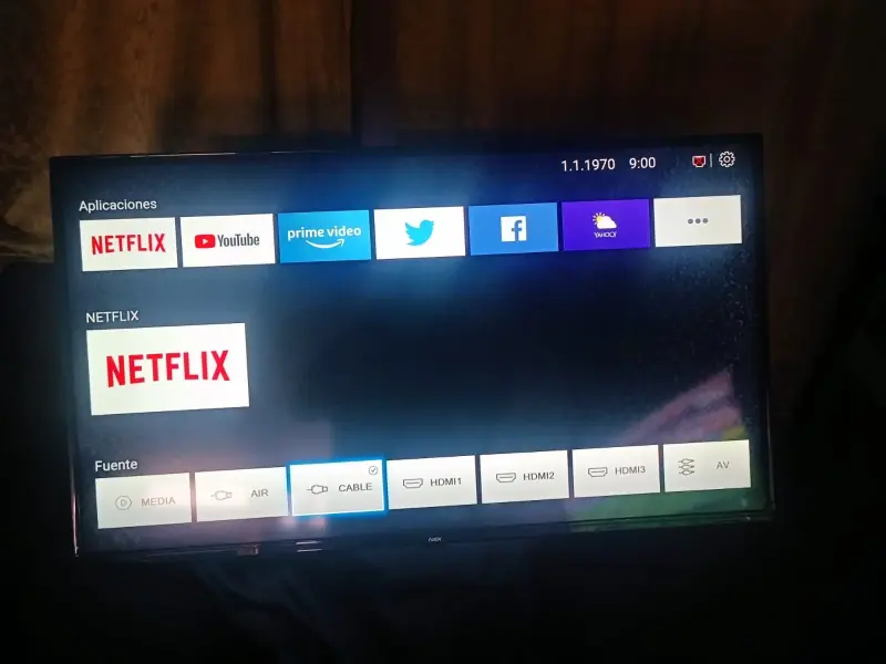 Smart TV con aplicaciones integradas