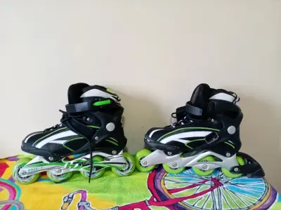 Patines roller en línea verdes - miniatura 1