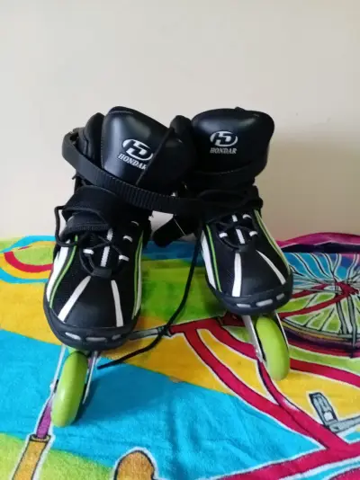 Patines roller en línea verdes - miniatura 2