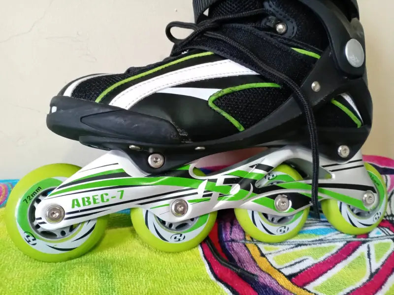 Patines roller en línea verdes - 3