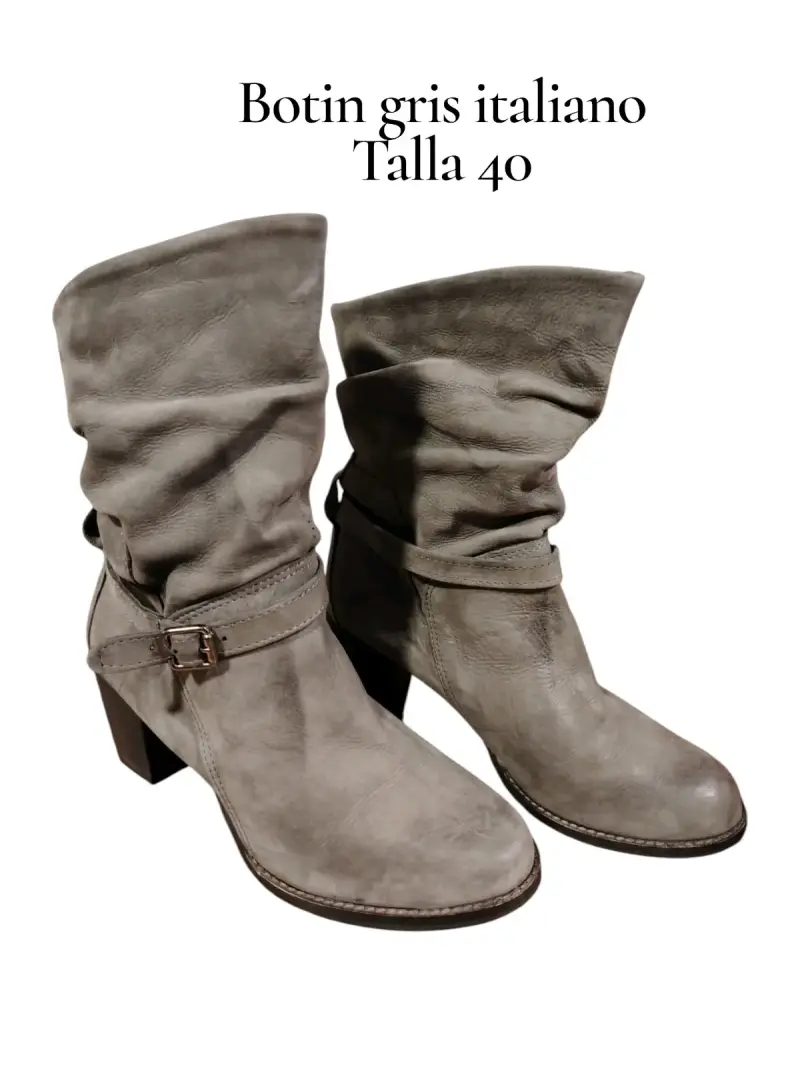 Botines grises italianos