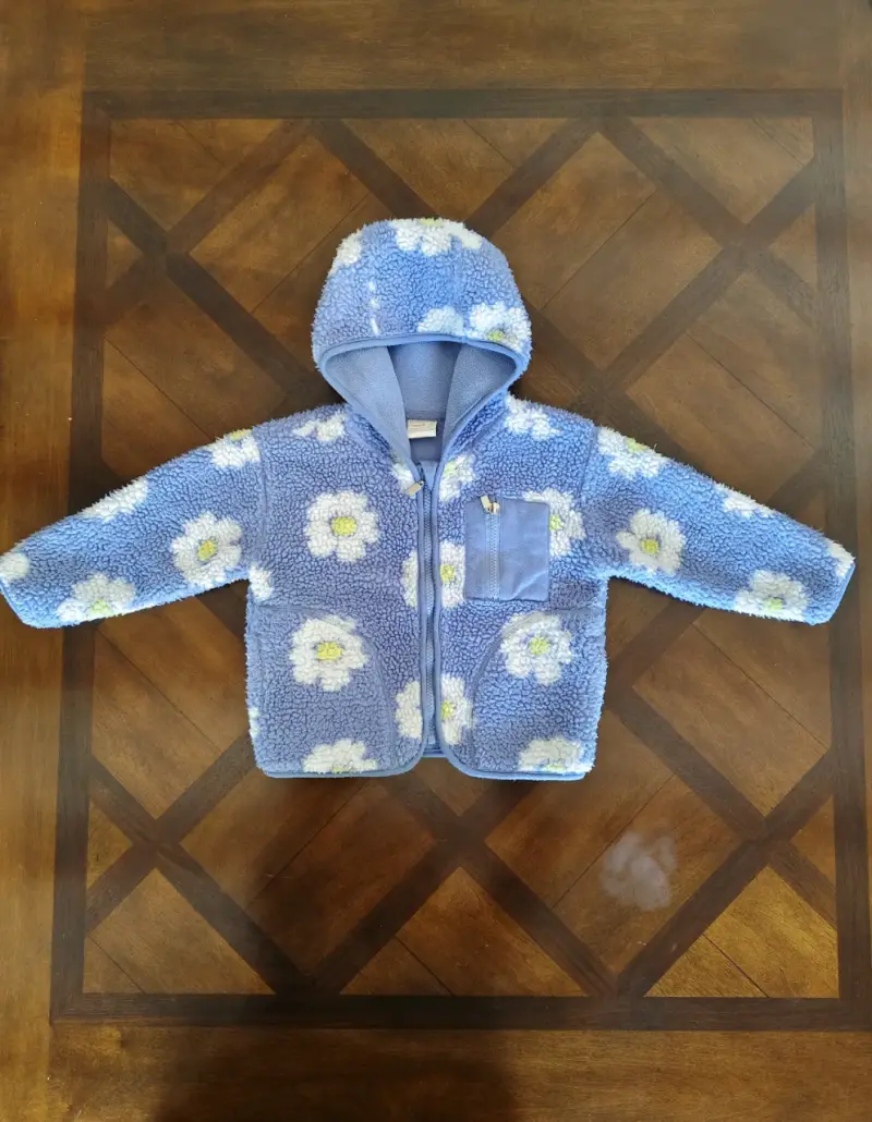Abrigo polar infantil con capucha - 1
