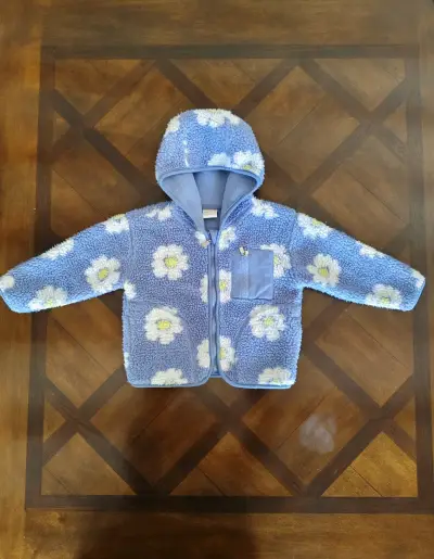 Abrigo polar infantil con capucha - miniatura 1