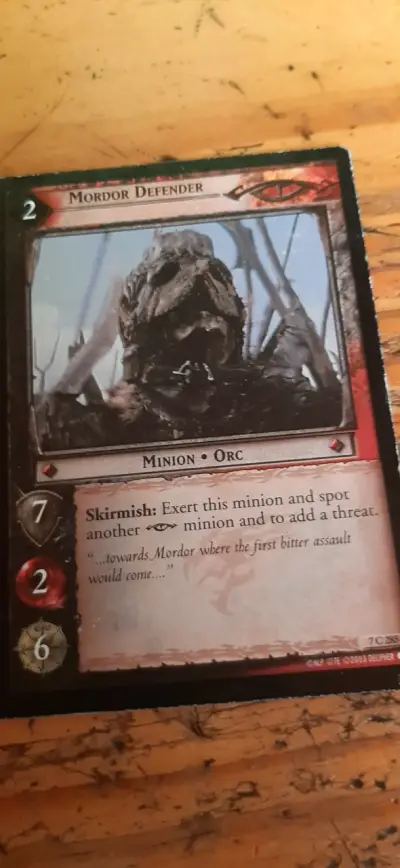 Carta colleccionable Mordor Defender - miniatura 1