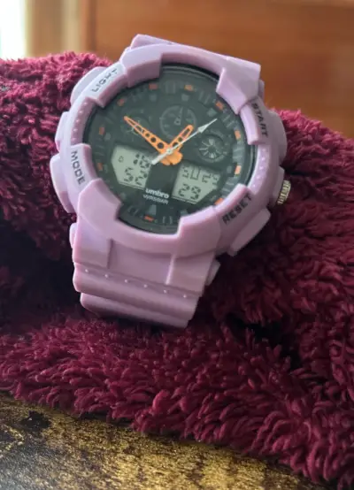 Reloj digital deportivo morado - miniatura 3