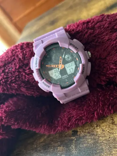 Reloj digital deportivo morado - miniatura 4