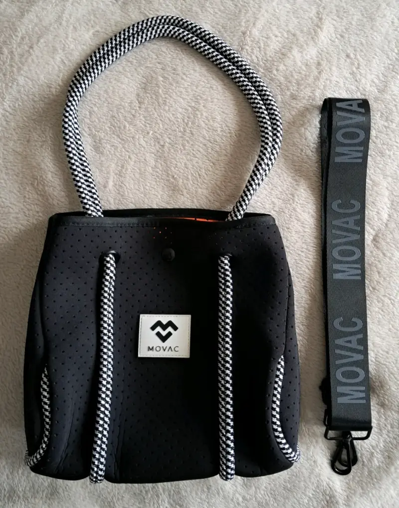 Bolso negro Movac con asas - 3