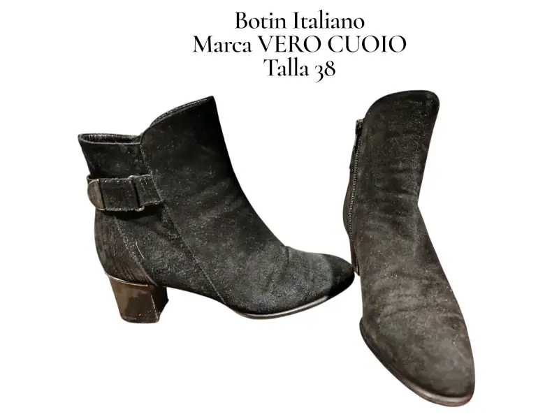 Botines italianos Vero Cuoio negros