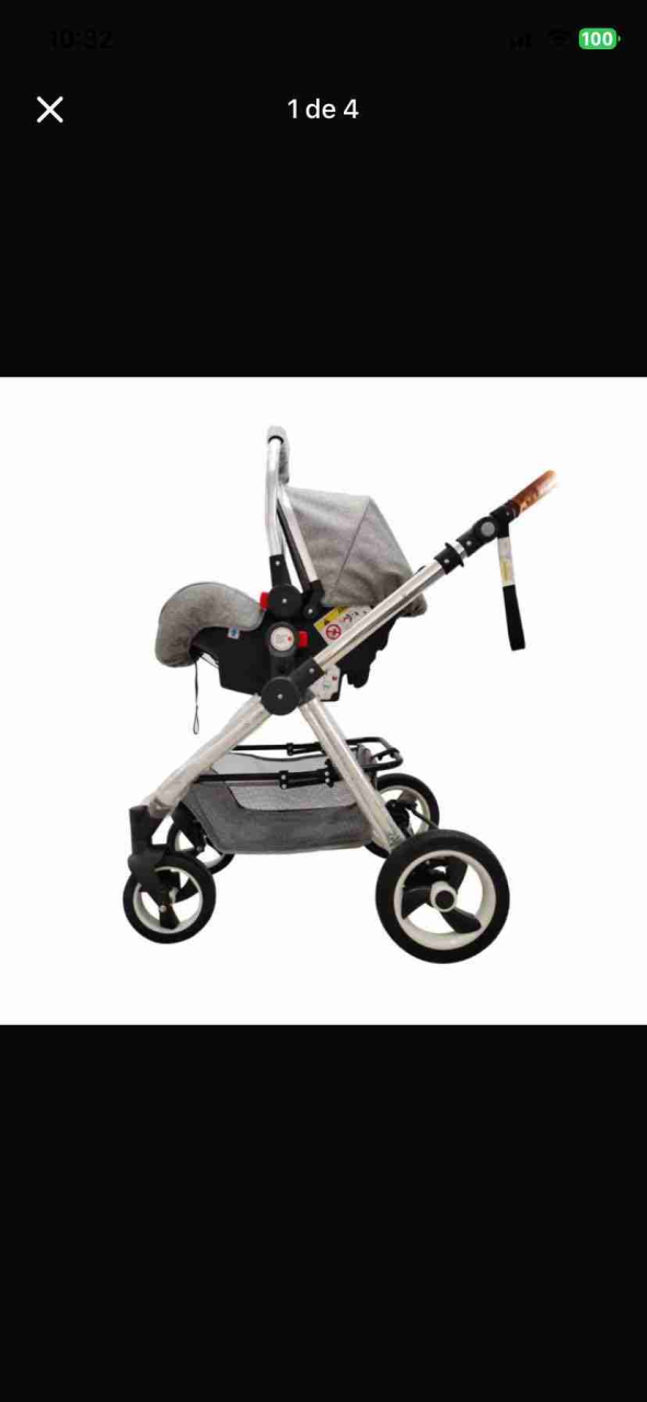 Coche para bebés gris compacto - 2