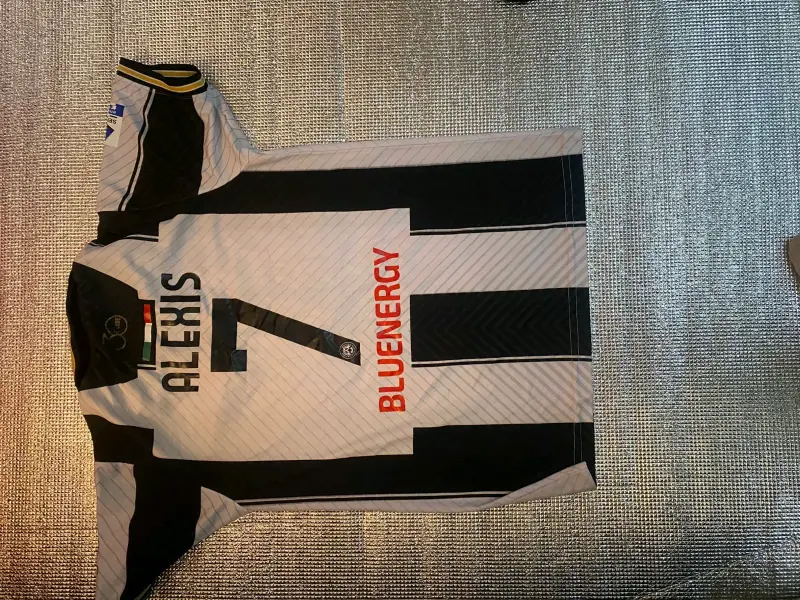 Camiseta fútbol blanca y negra Udinese - 2