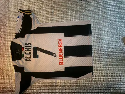 Camiseta fútbol blanca y negra Udinese - miniatura 2
