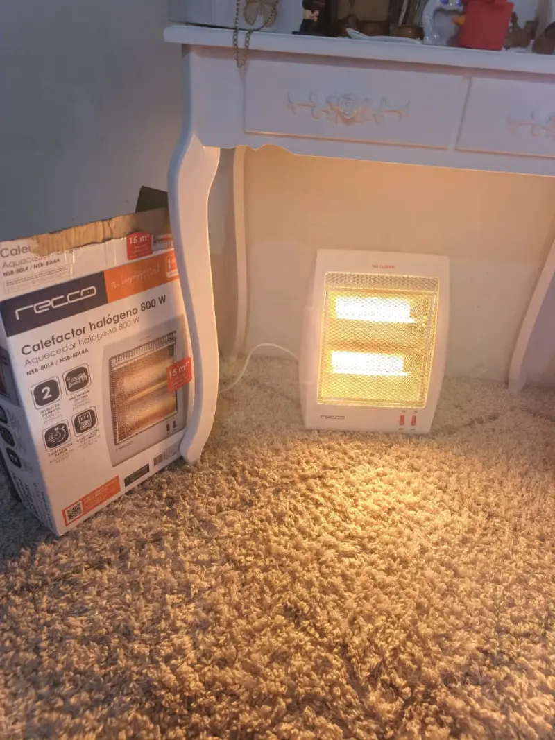 Calefactor halógeno 800W Recco - 2