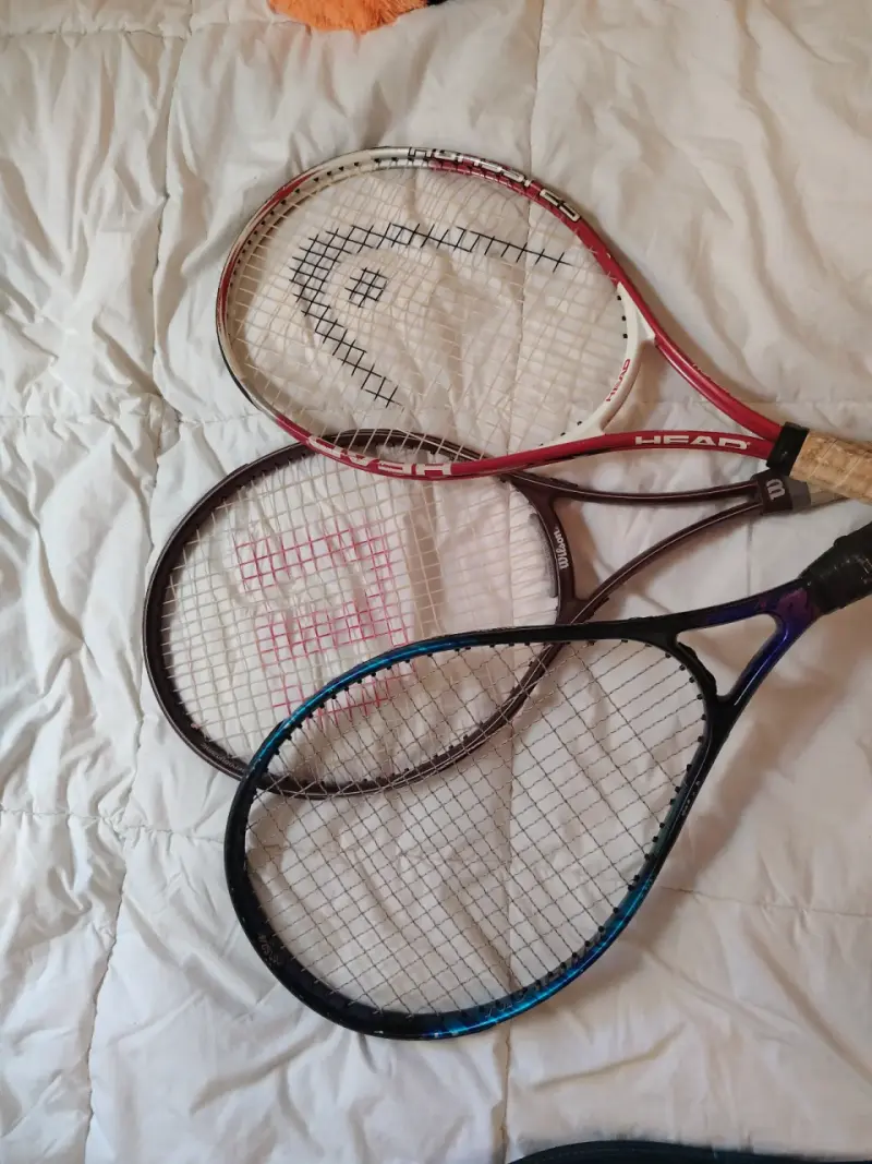 Set de raquetas de tenis usadas