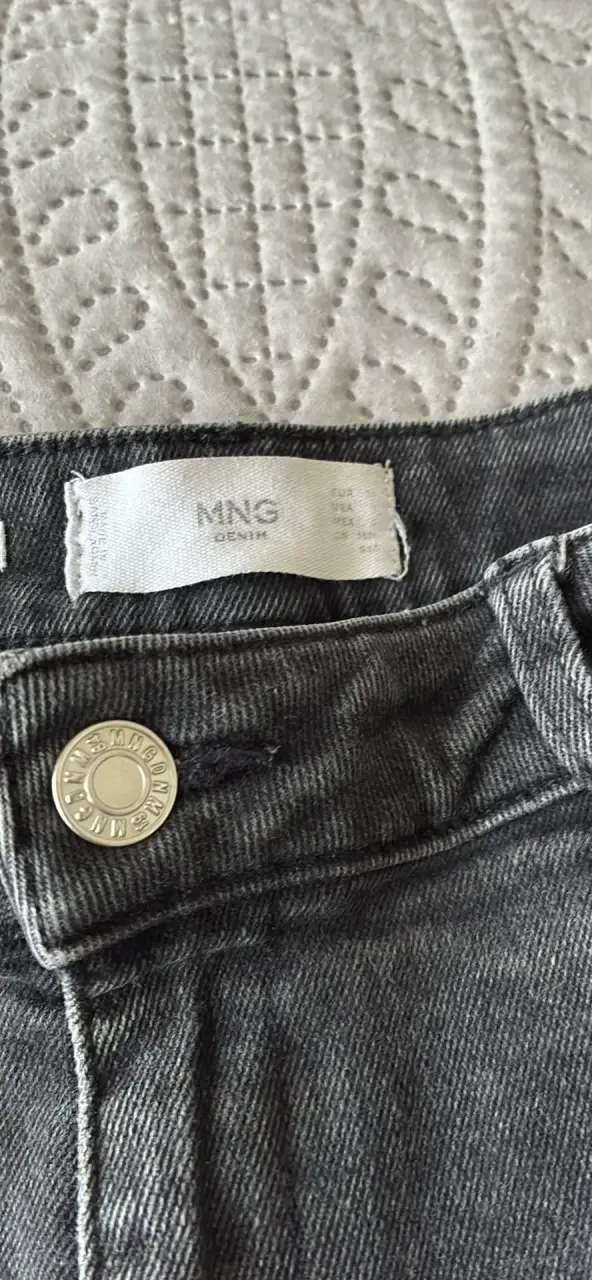 Jeans gris Mango talla 38 - 2