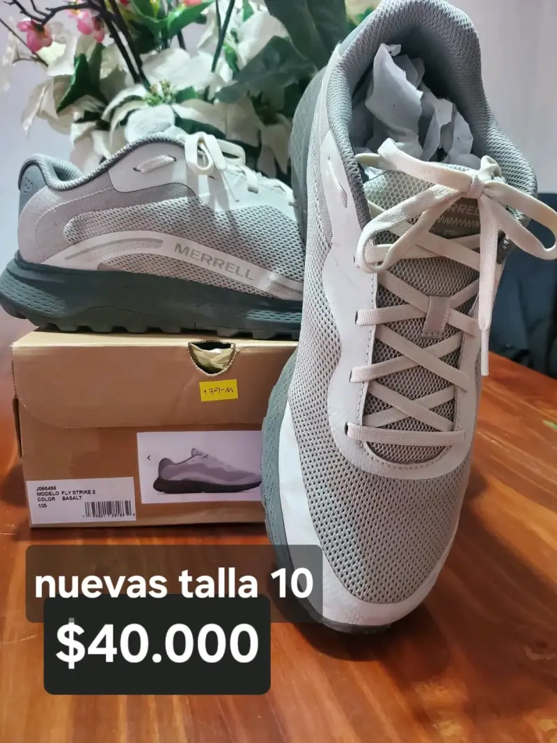 Zapatillas Merrell gris talla 10